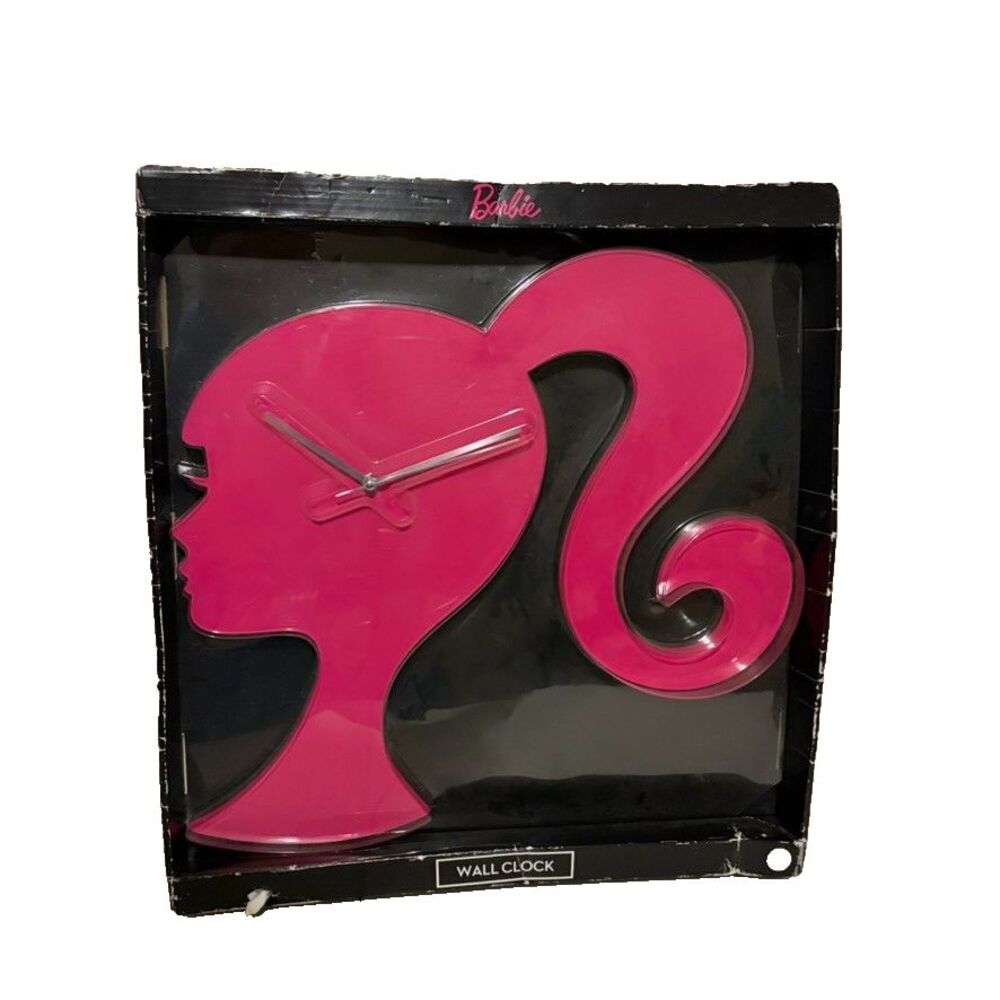 Barbie Wall Clock Pink Extra Large Analog Display 2024 NIB